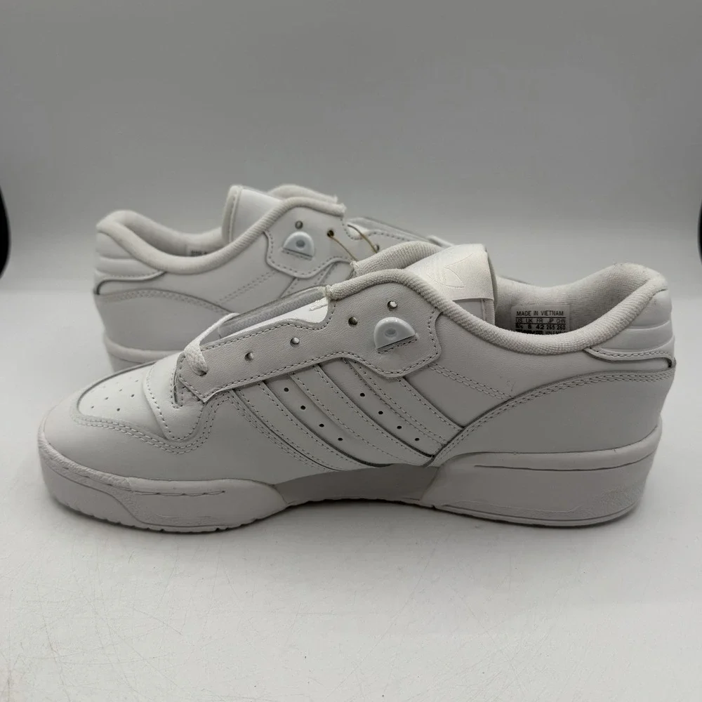 Adidas‎ Rivalry Low Shoes Mens Sz 8.5 White/White Originals Sneakers GX2272 NWT